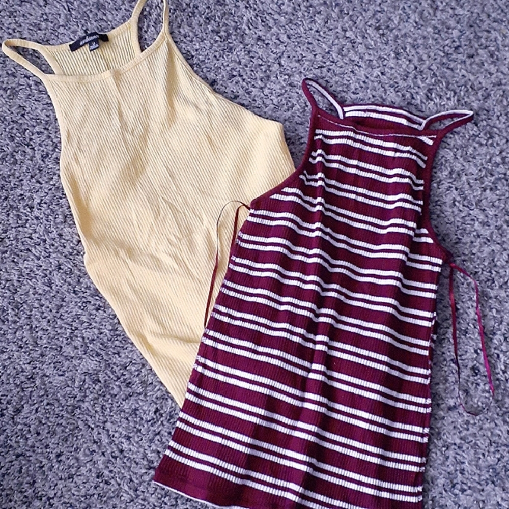 Two Stretch Racerback Tanks - Picture 1 of 4